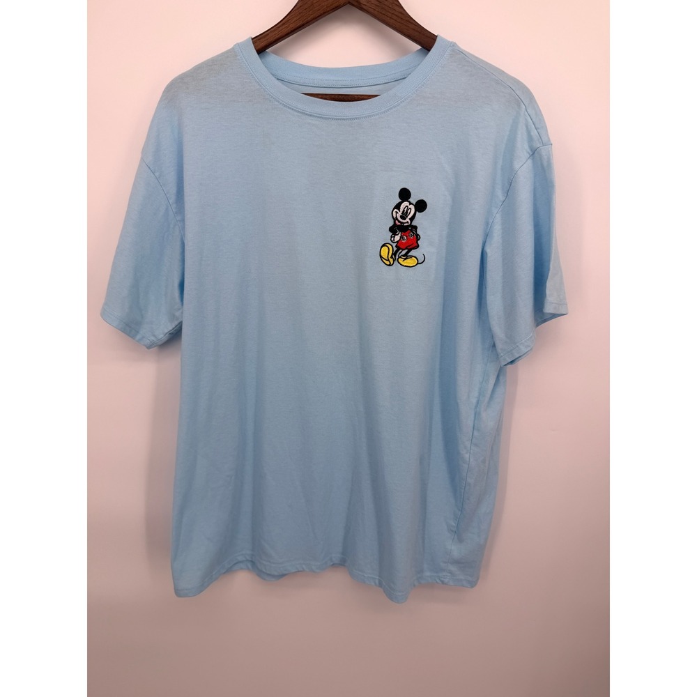 Disney Mickey and Friends T-Shirt Mens XXL Blue Excellent Embroidered Graphic
